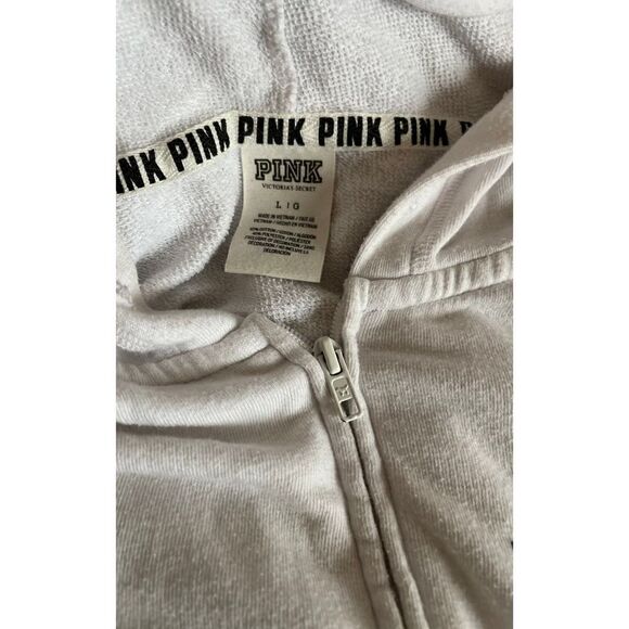 VS Pink perfect zip up hooded sweatshirt - Picture 3 of 3
